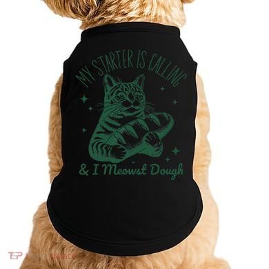 Bread Maker Dough Cat Funny Sourdough Starter Baking Pun Doggie Tank