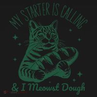 Bread Maker Dough Cat Funny Sourdough Starter Baking Pun Doggie Tank thumb 4
