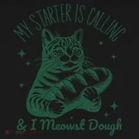 Bread Maker Dough Cat Funny Sourdough Starter Baking Pun Doggie Tank thumb 4