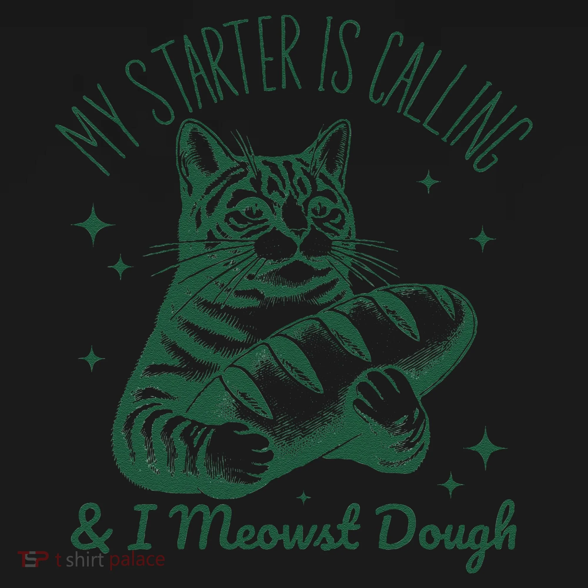 Bread Maker Dough Cat Funny Sourdough Starter Baking Pun Doggie Tank