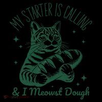 Bread Maker Dough Cat Funny Sourdough Starter Baking Pun Coffee Mug thumb 5