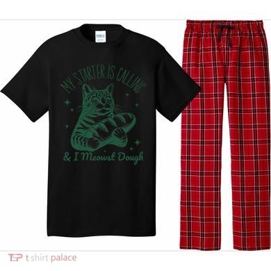 Bread Maker Dough Cat Funny Sourdough Starter Baking Pun Pajama Set