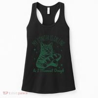Bread Maker Dough Cat Funny Sourdough Starter Baking Pun Women's Tank Top thumb 0
