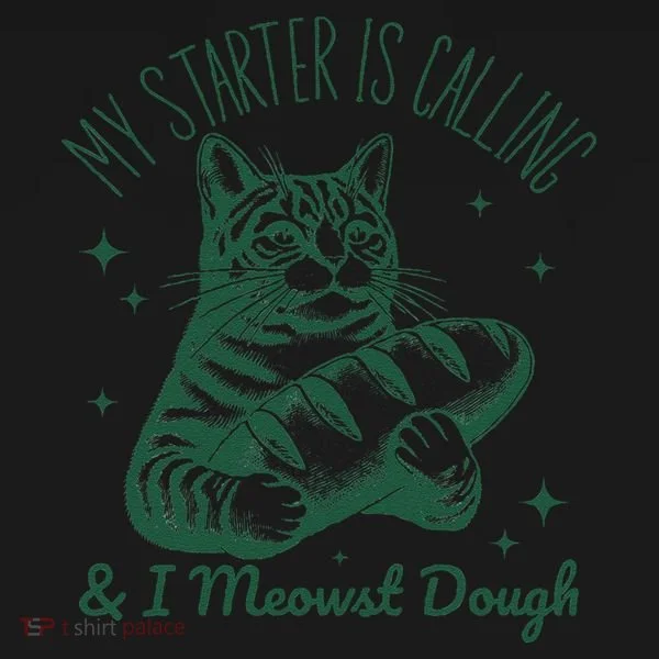 Bread Maker Dough Cat Funny Sourdough Starter Baking Pun Women's Tank Top