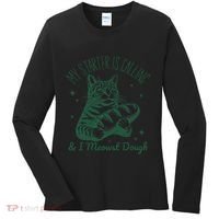 Bread Maker Dough Cat Funny Sourdough Starter Baking Pun Women's Long Sleeve Shirt thumb 0