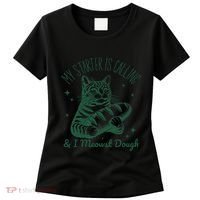 Bread Maker Dough Cat Funny Sourdough Starter Baking Pun Women's T-Shirt thumb 0