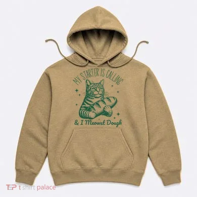 Bread Maker Dough Cat Funny Sourdough Starter Baking Pun Hoodie