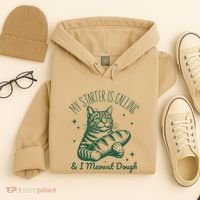 Bread Maker Dough Cat Funny Sourdough Starter Baking Pun Hoodie thumb 4