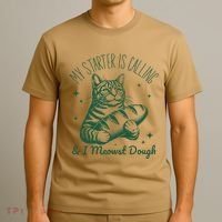 Bread Maker Dough Cat Funny Sourdough Starter Baking Pun T-Shirt thumb 3