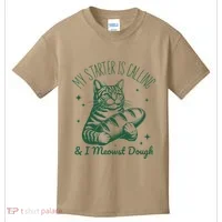 Bread Maker Dough Cat Funny Sourdough Starter Baking Pun Kids T-Shirt thumb 0