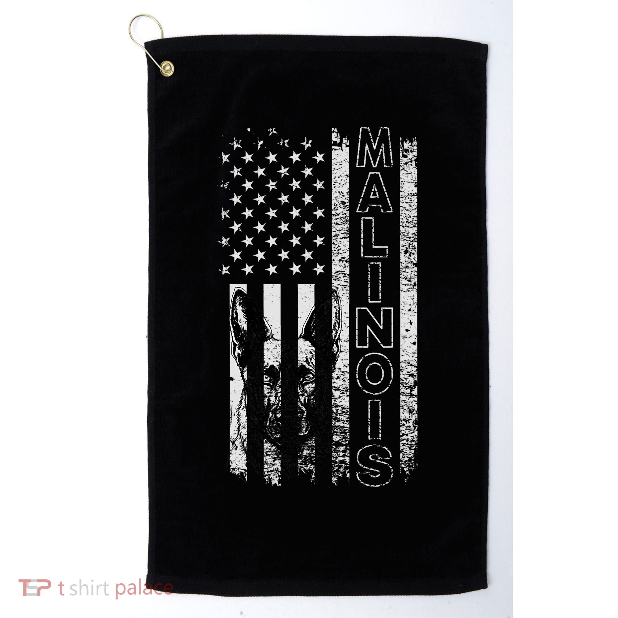 Belgian Malinois Dog Dogs Mom Dad Dog Lover Malinois Golf Towel
