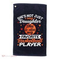 Basketball Mom Dad Golf Towel thumb 0