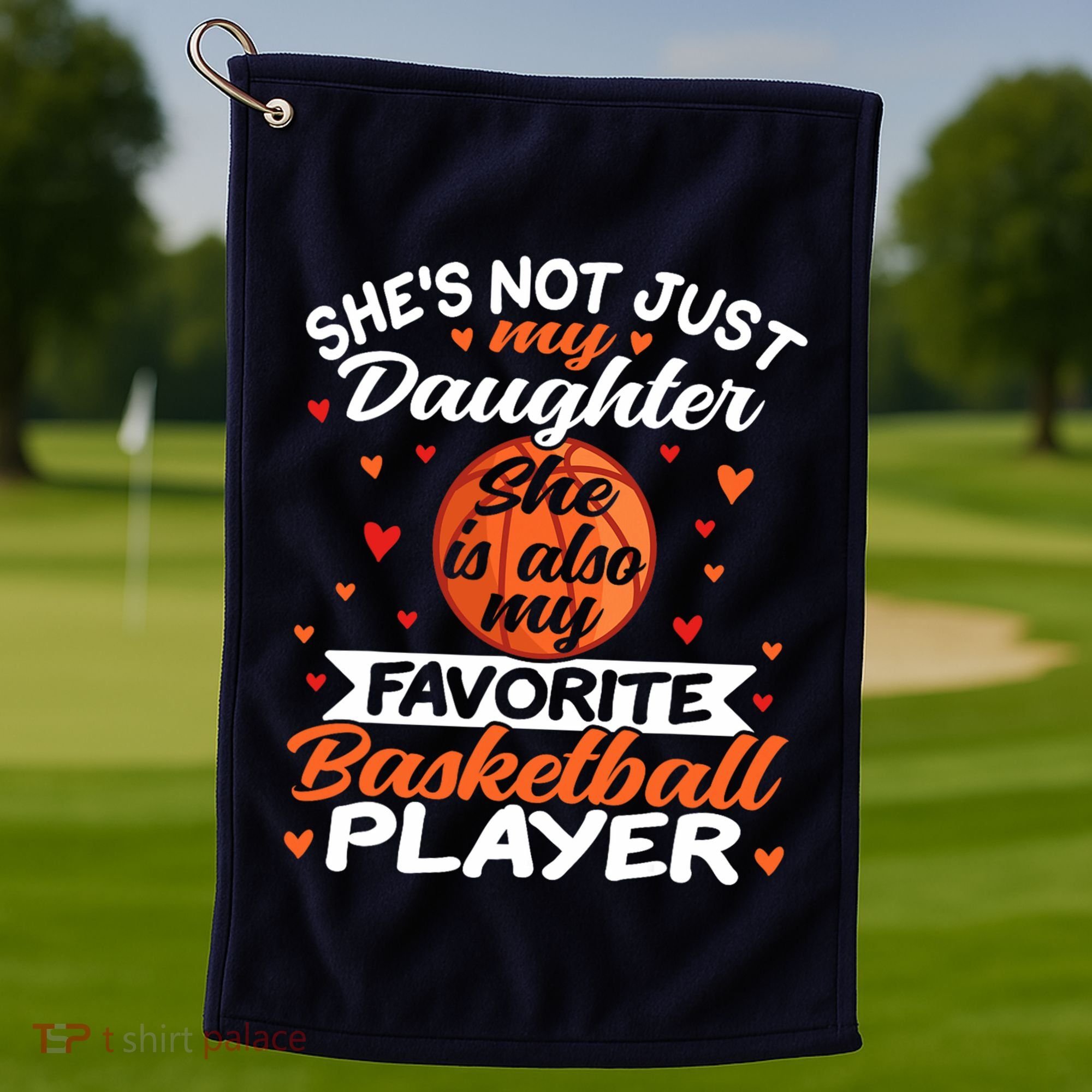 Basketball Mom Dad Golf Towel