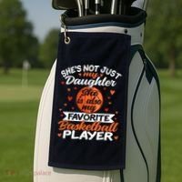 Basketball Mom Dad Golf Towel thumb 2