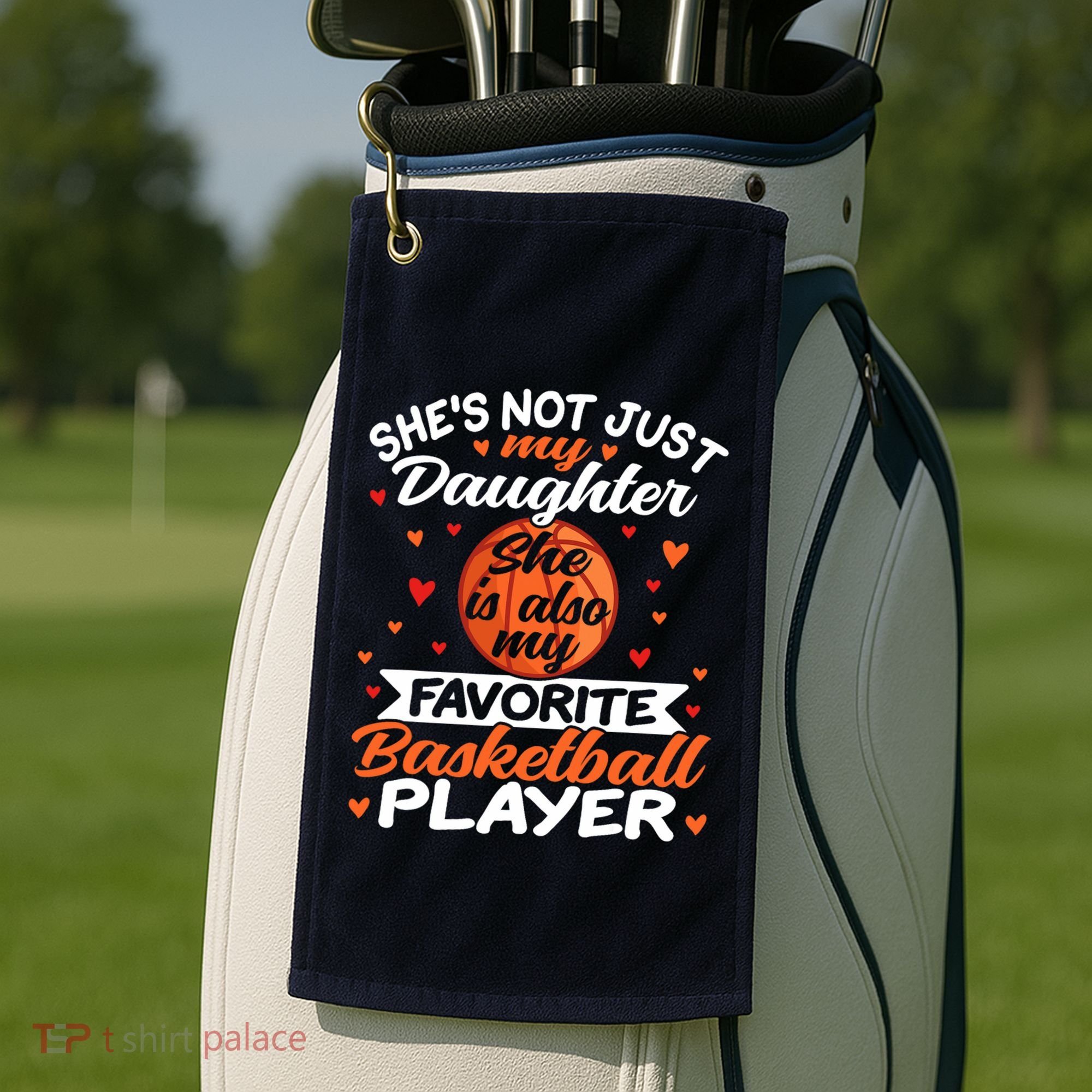 Basketball Mom Dad Golf Towel