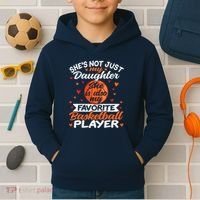 Basketball Mom Dad Kids Hoodie thumb 2