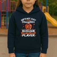 Basketball Mom Dad Kids Hoodie thumb 3