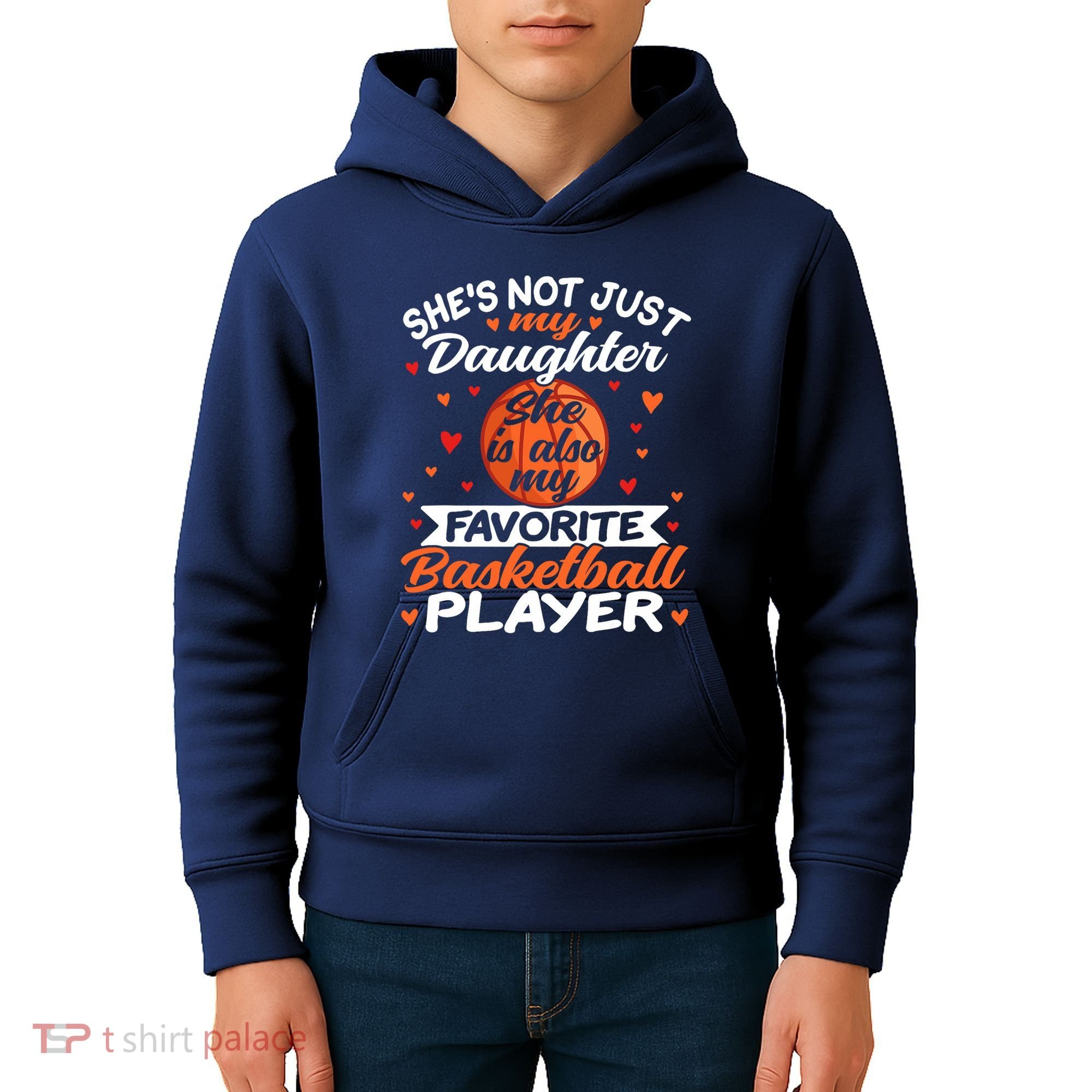 Basketball Mom Dad Kids Hoodie