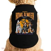 Beagle Mom Dad Halloween Lovers Doggie Tank thumb 0