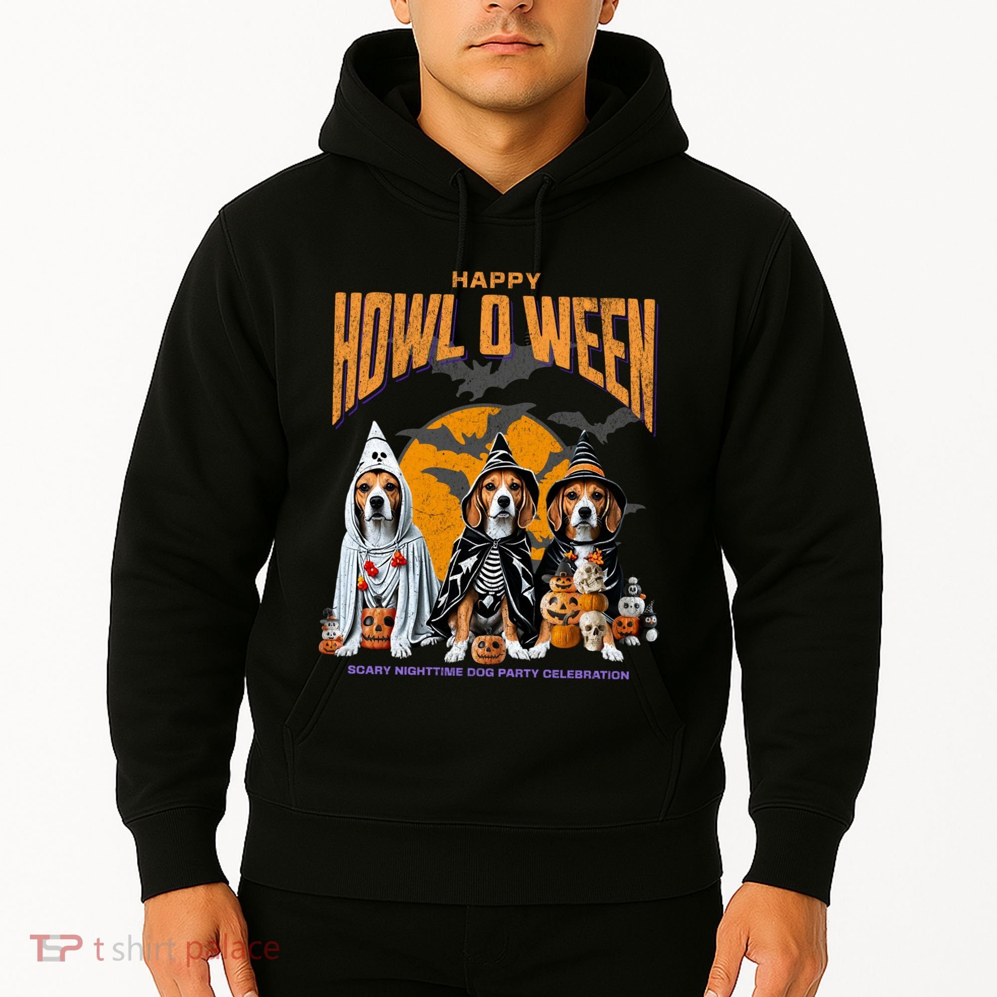 Beagle Mom Dad Halloween Lovers Hoodie