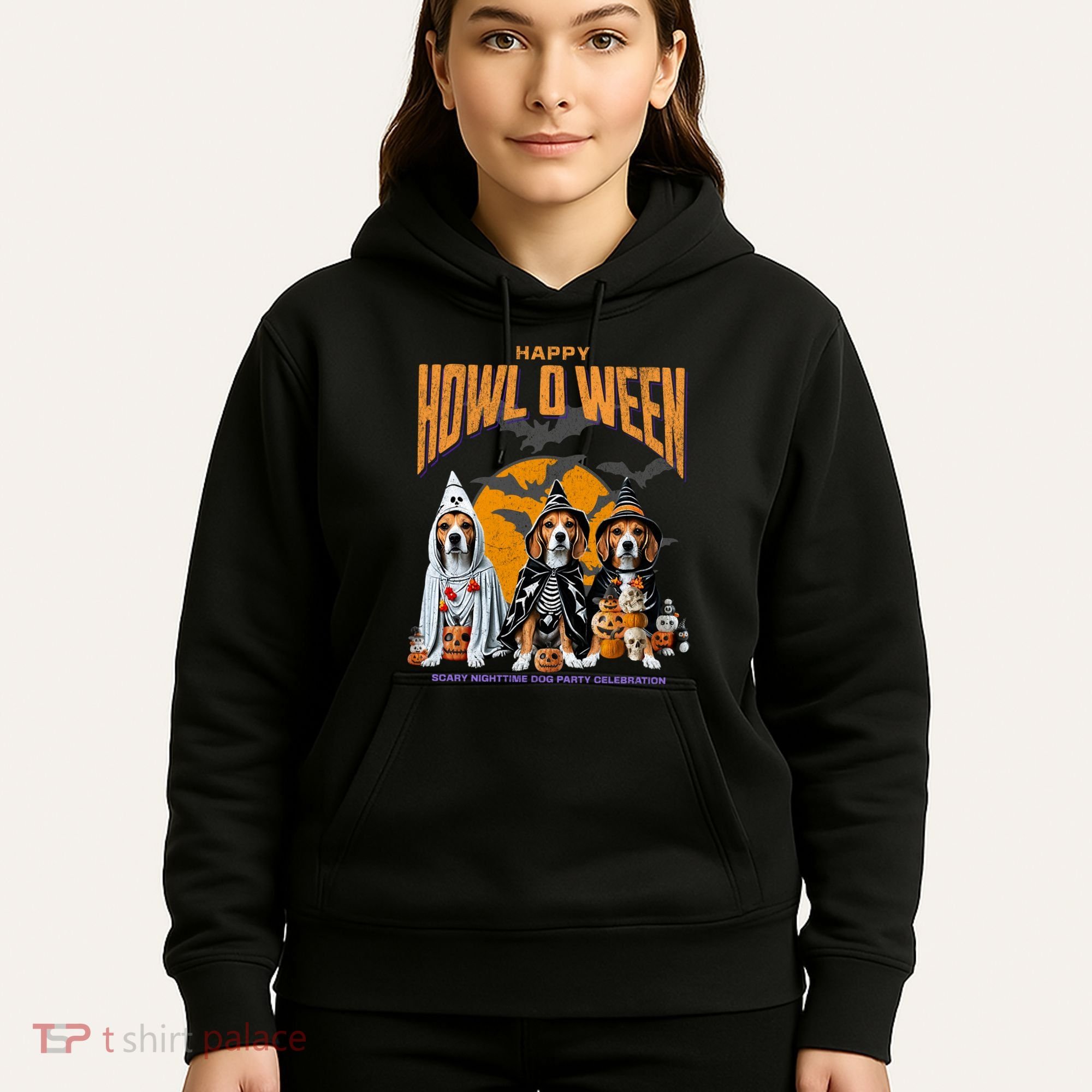 Beagle Mom Dad Halloween Lovers Hoodie