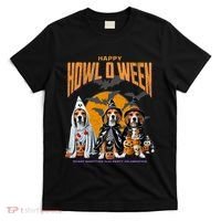 Beagle Mom Dad Halloween Lovers T-Shirt thumb 0