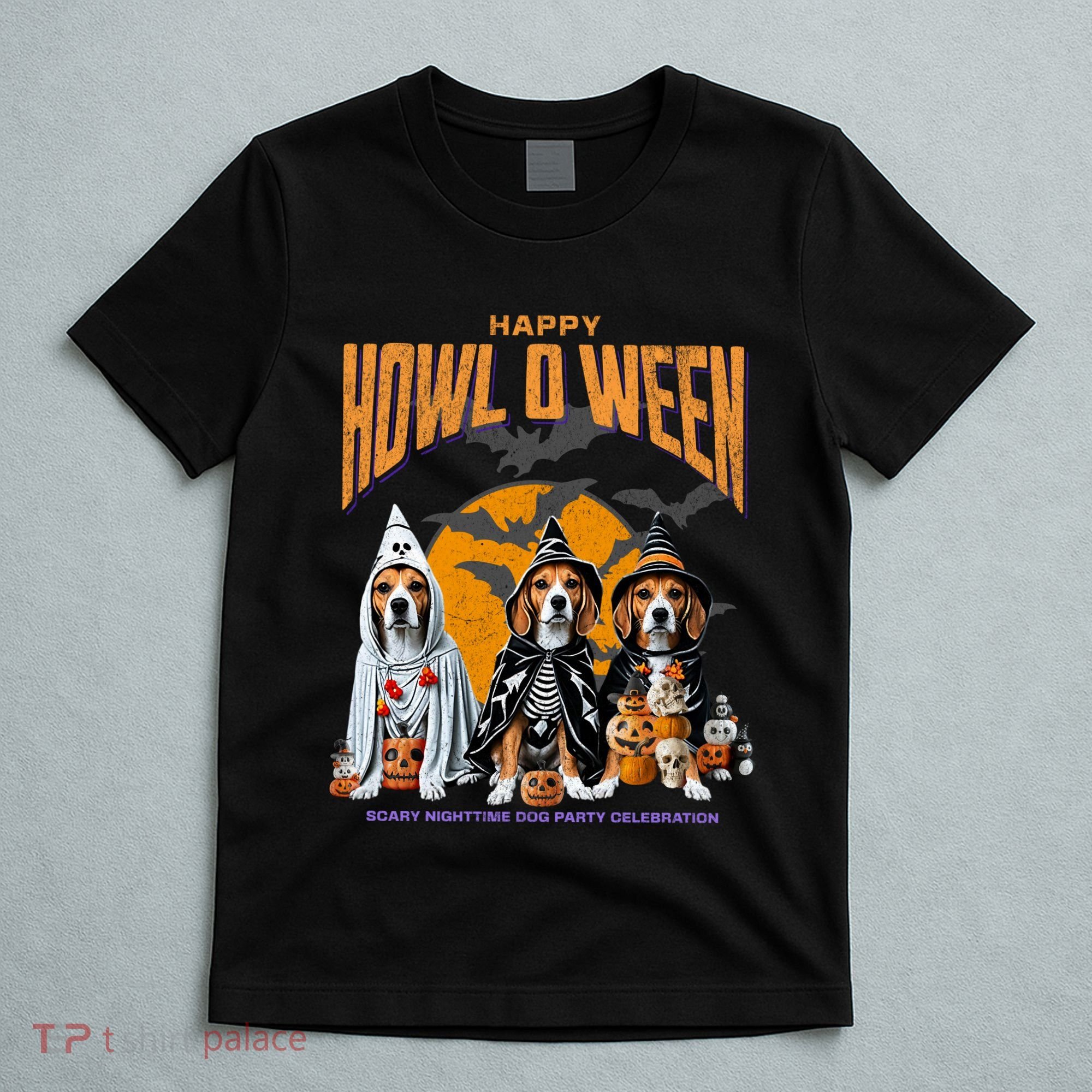 Beagle Mom Dad Halloween Lovers T-Shirt