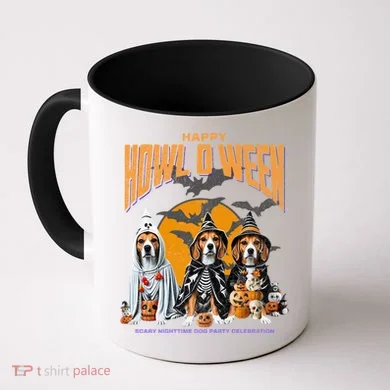 Beagle Mom Dad Halloween Lovers Coffee Mug