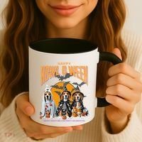 Beagle Mom Dad Halloween Lovers Coffee Mug thumb 3