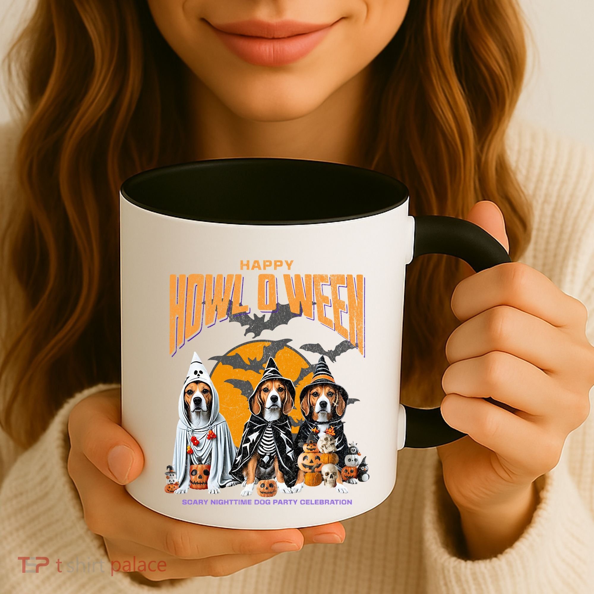 Beagle Mom Dad Halloween Lovers Coffee Mug