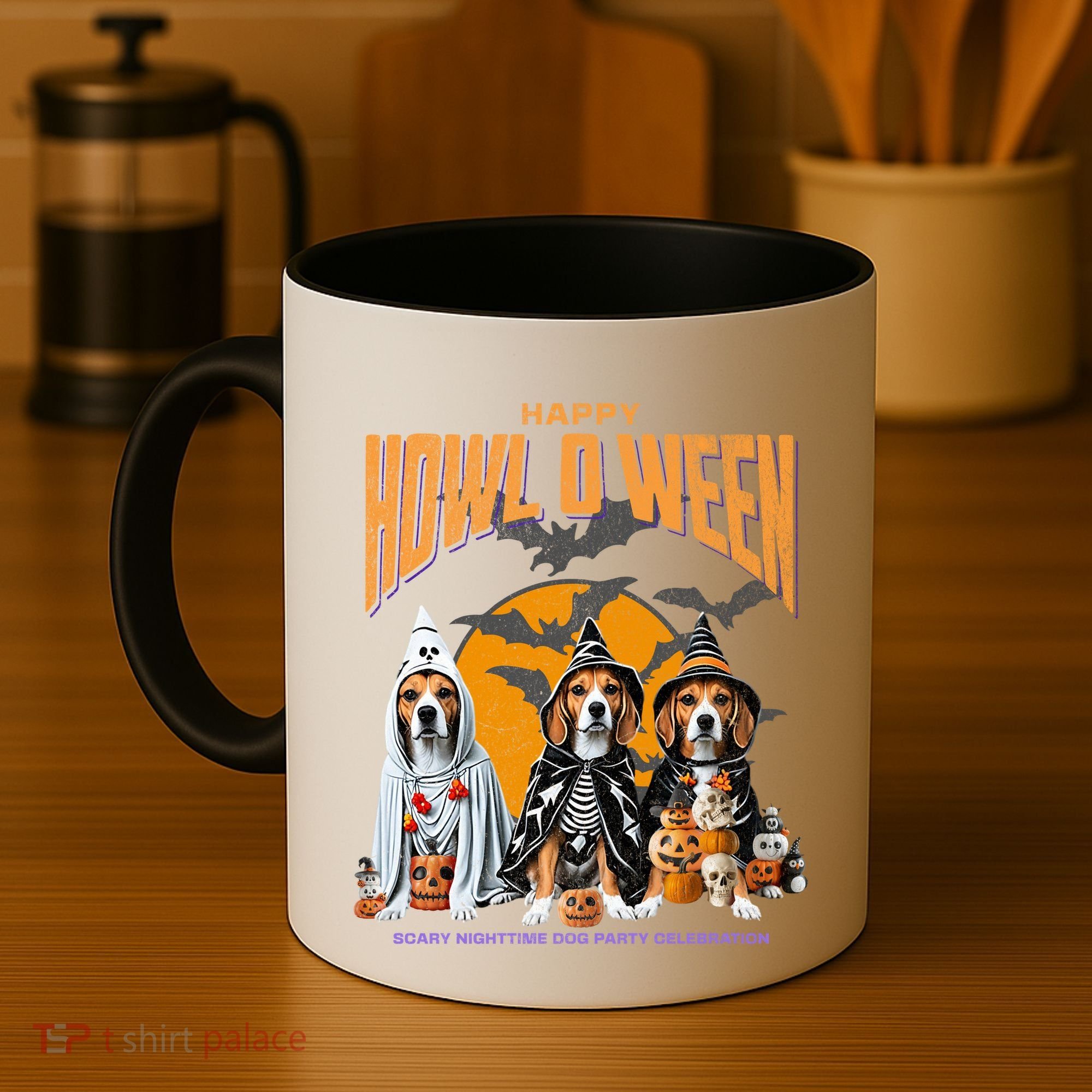 Beagle Mom Dad Halloween Lovers Coffee Mug