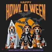 Beagle Mom Dad Halloween Lovers Tumbler thumb 3