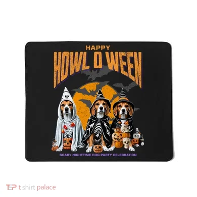 Beagle Mom Dad Halloween Lovers Mousepad