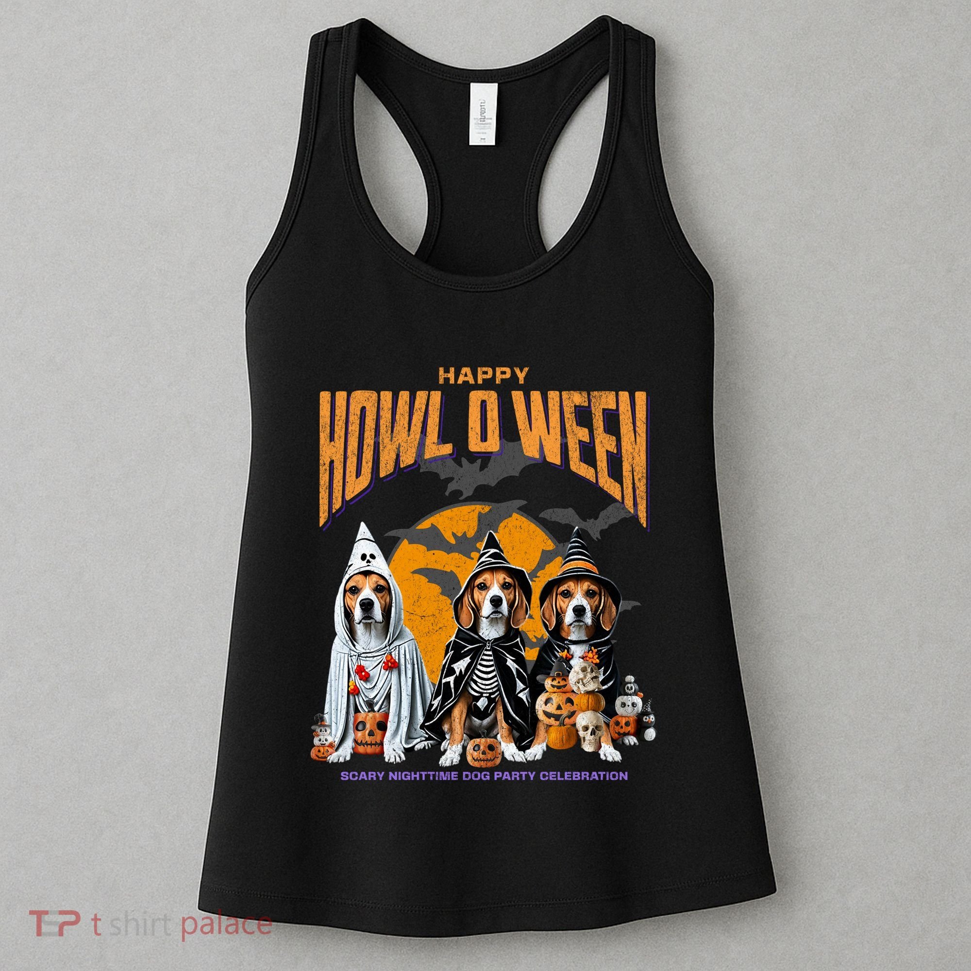 Beagle Mom Dad Halloween Lovers Women's Tank Top
