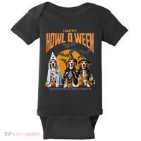 Beagle Mom Dad Halloween Lovers Baby Bodysuit thumb 0