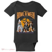 Beagle Mom Dad Halloween Lovers Baby Bodysuit thumb 0