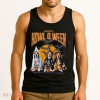Beagle Mom Dad Halloween Lovers Tank Top thumb 3