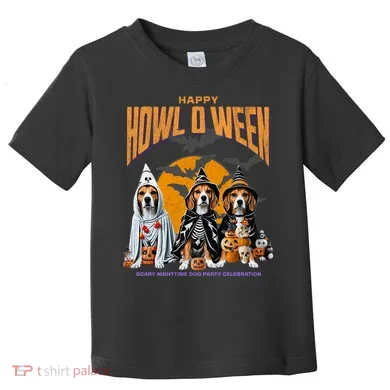 Beagle Mom Dad Halloween Lovers Toddler T-Shirt