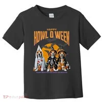 Beagle Mom Dad Halloween Lovers Toddler T-Shirt thumb 0