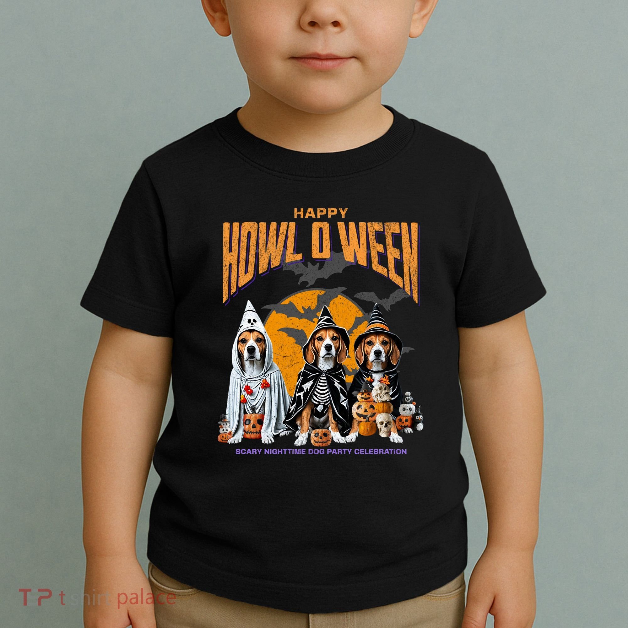 Beagle Mom Dad Halloween Lovers Toddler T-Shirt