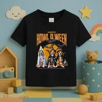 Beagle Mom Dad Halloween Lovers Toddler T-Shirt thumb 3
