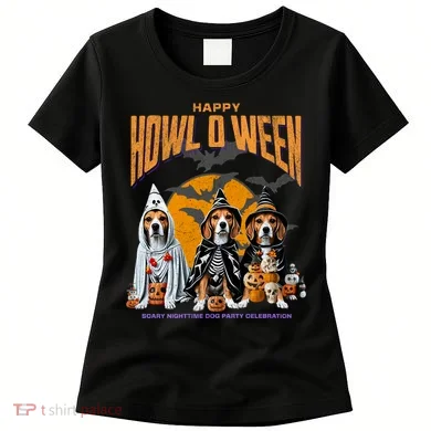 Beagle Mom Dad Halloween Lovers Women's T-Shirt
