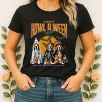 Beagle Mom Dad Halloween Lovers Women's T-Shirt thumb 2