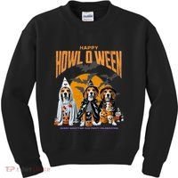 Beagle Mom Dad Halloween Lovers Kids Sweatshirt thumb 0