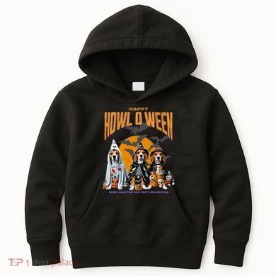 Beagle Mom Dad Halloween Lovers Kids Hoodie