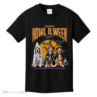 Beagle Mom Dad Halloween Lovers Kids T-Shirt thumb 0