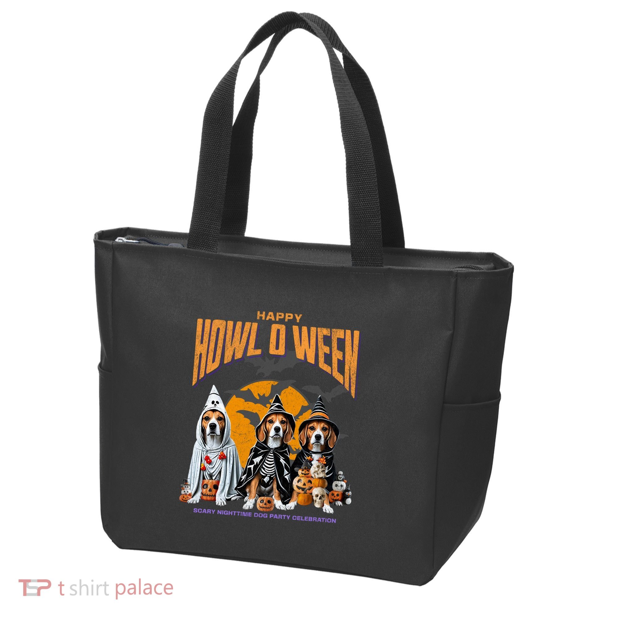 Beagle Mom Dad Halloween Lovers Tote Bag