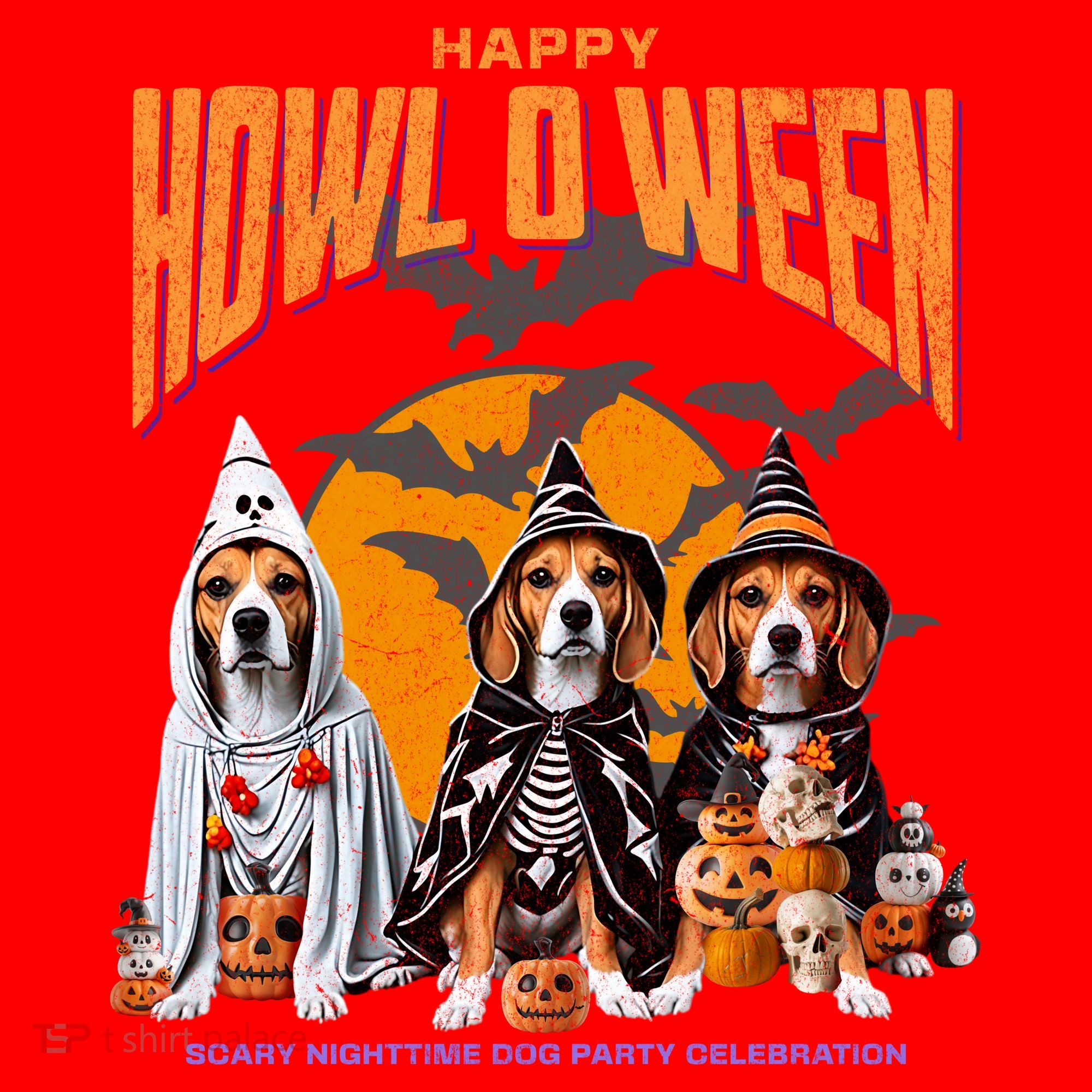 Beagle Mom Dad Halloween Lovers Santa Hat
