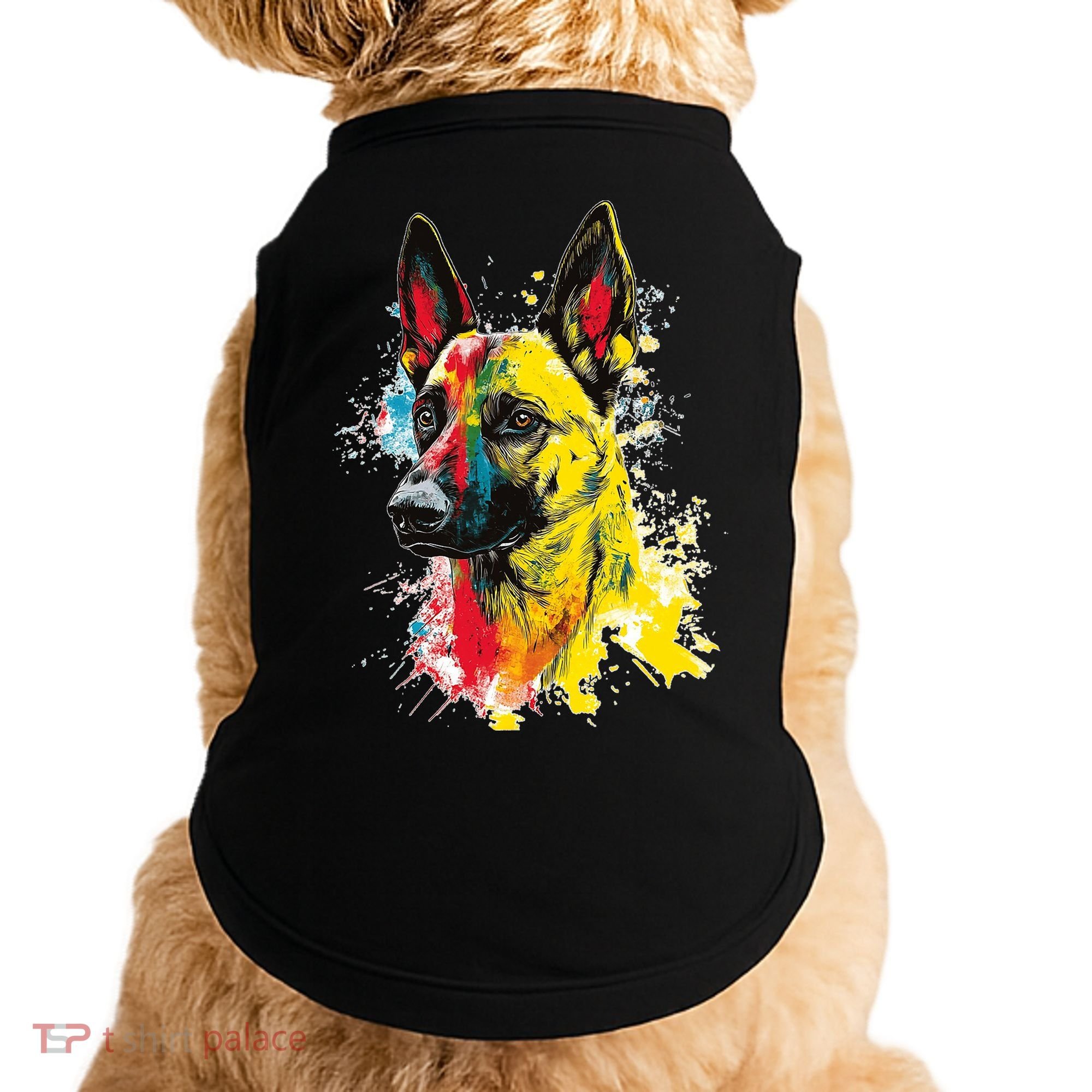 Belgian Malinois Dog Graphic Pet Art Belgian Malinois Doggie Tank