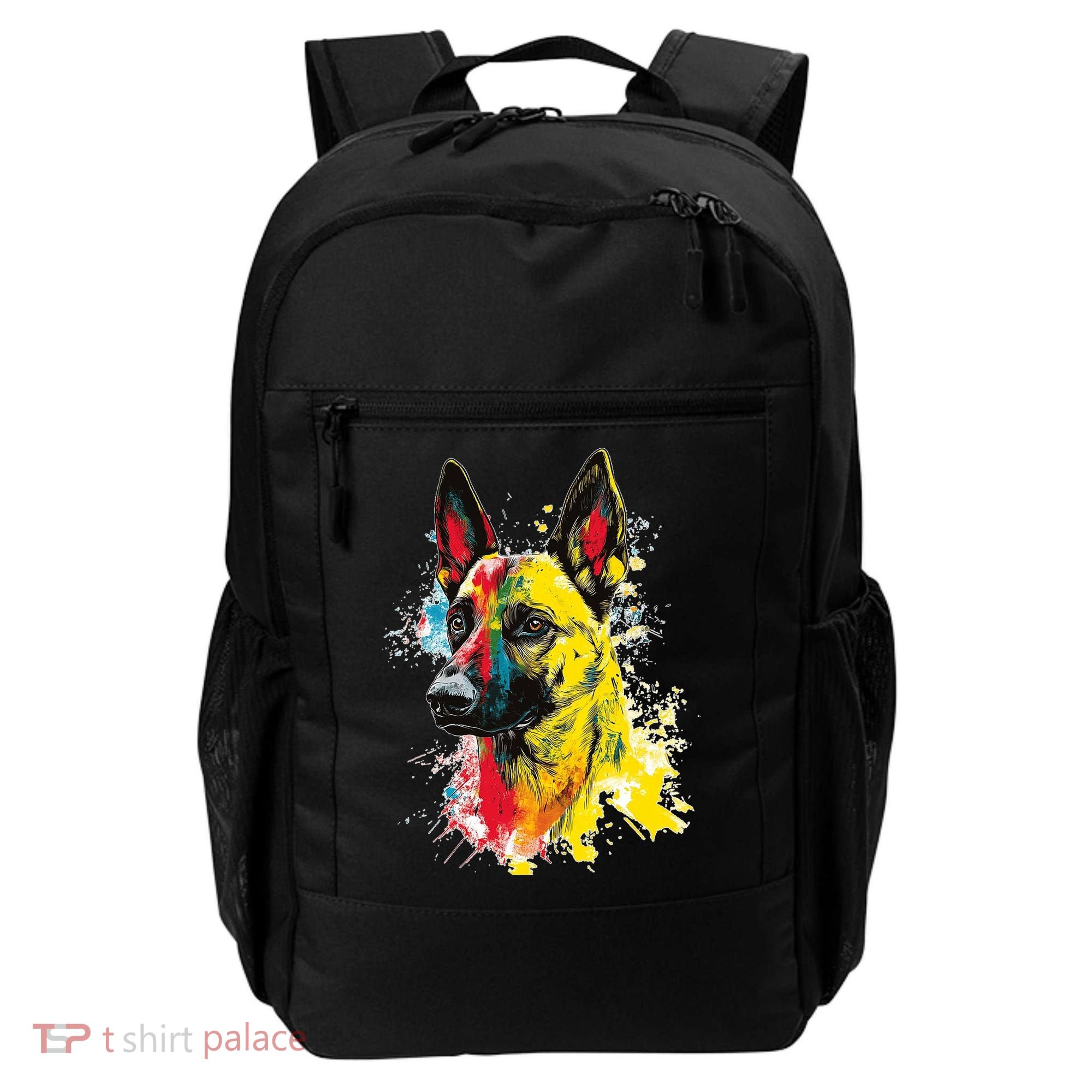 Belgian Malinois Dog Graphic Pet Art Belgian Malinois Backpack